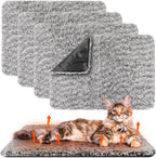 Drydiet 4 Pack Self Warming Cat Pads Self Heating Cat Mat Washable Homeless Dogs Thermal Pads Kennel Pad Reflects Body Heat Warm Crate Bed Mat for Indoor Outdoor Pet(Gray,16 x 20 Inch) - Image 11