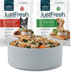 JustFoodForDogs JustFresh Wet Dog Food, Fresh Pet Meals and Toppers with No Preservatives, Resealable Package, Human Grade, Home-Cooked Chicken, 12 oz - 7 Pack - Image 14