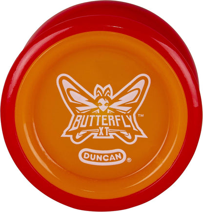 Duncan Butterfly XT yo-yo red and orange side view