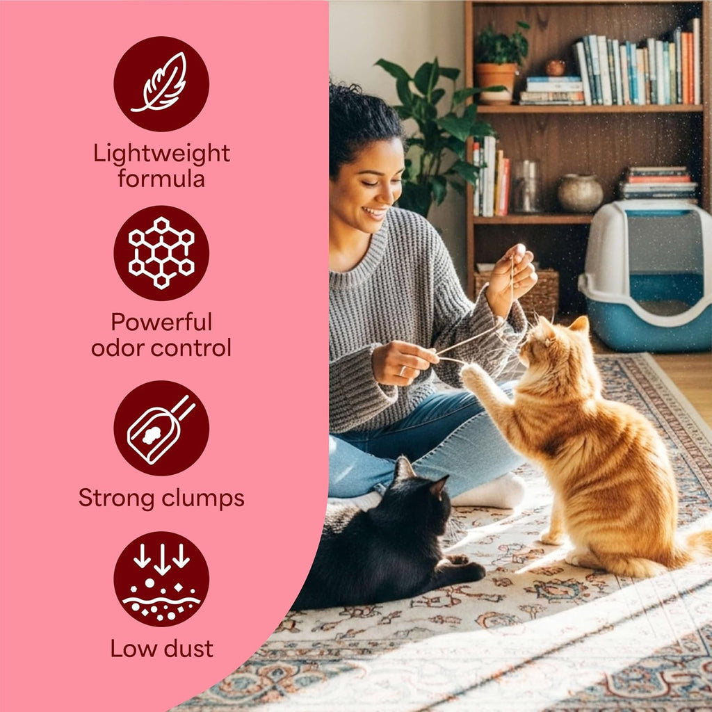 Fresh Step Advanced Odor Shield Light Weight Multi Cat Clumping Litter with Febreze Freshness, Ammonia Block Technology, 11.5 lb. Jug, Pack of 2 - Image 9