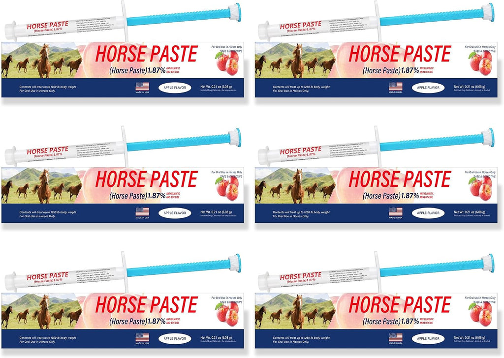 Qzqab Equine Paste 1.87% apple flavored oral dewormer front view