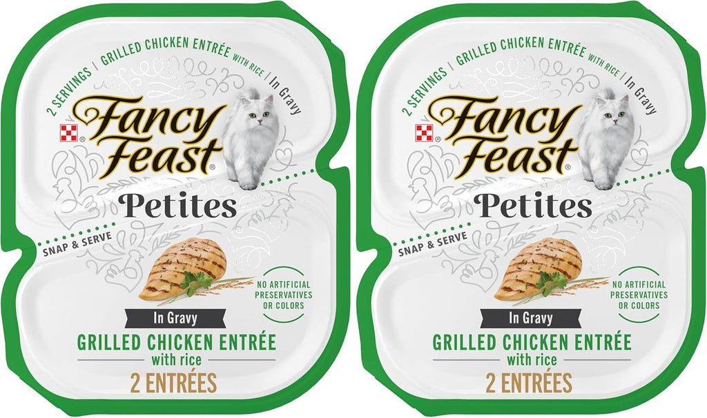 Purina Fancy Feast Petites Grilled Chicken Entre With Rice In Gravy Gourmet Wet Cat Food - (Pack of 12) 2.8 oz. Tubs - Image 12