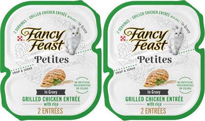 Purina Fancy Feast Petites Grilled Chicken Entre With Rice In Gravy Gourmet Wet Cat Food - (Pack of 12) 2.8 oz. Tubs - Image 12