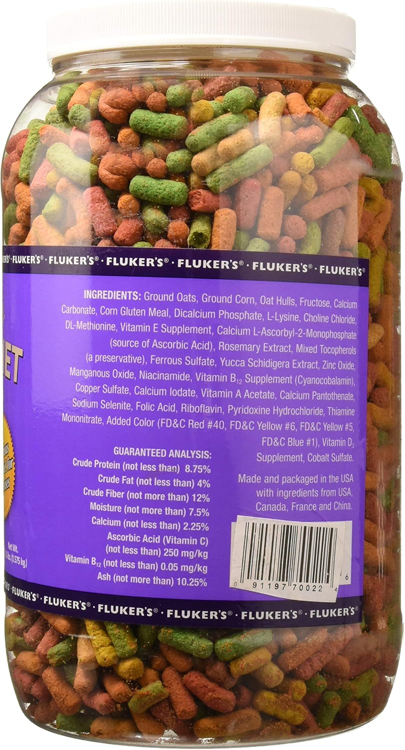 Fluker's 3.5 pound tortoise food bag nutrition facts