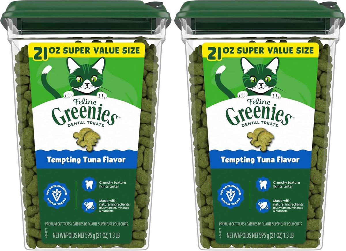 Greenies Cat Treats, Veterinarian-Recommended Adult Natural Dental Cat Treats, Tempting Tuna Flavor, 9.75 oz. Tub - Image 11