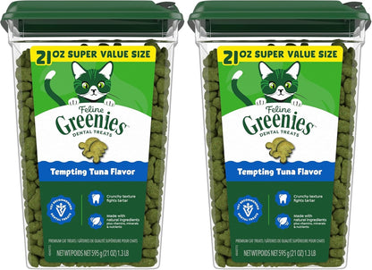 Greenies Cat Treats, Veterinarian-Recommended Adult Natural Dental Cat Treats, Tempting Tuna Flavor, 9.75 oz. Tub - Image 11