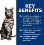 Hill's Science Diet urinary health support cat food nutritional label view
