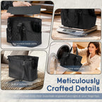 Yudodo black quilted carrier for small dogs and cats