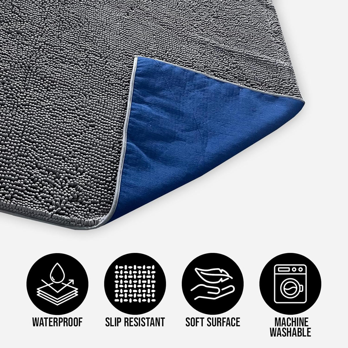 Chenille pet furniture protector blanket covering a living room bed