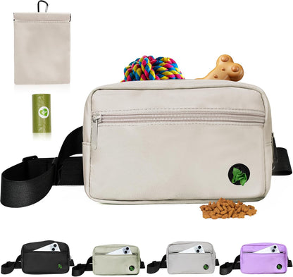 Puppy Dog Treat Pouches for Pet Training Treat Bag, Dog Walking Fanny Pack with Carabiner, Built-in Poop Bag Dispenser & Reuse Dog Poop Holder, Puppy Pet Treat Waist Belt (Black) - Image 9