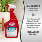 Nature's Miracle dog potty training deterrent spray bottle label information