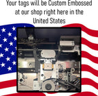 Tag-Z customizable milspec identification tags styled for active duty service members and veterans.