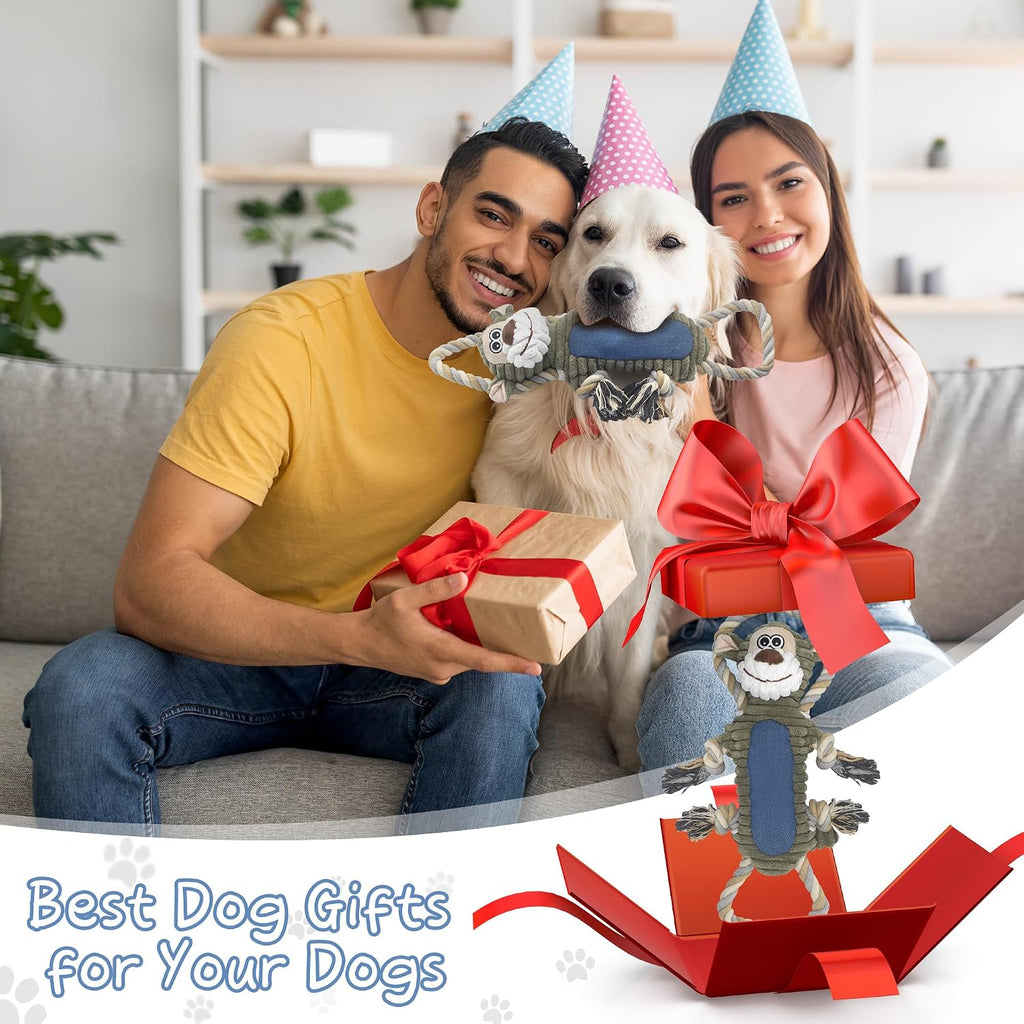 USA imported BUYPOW dog chew toy with built-in inner whistle mechanism