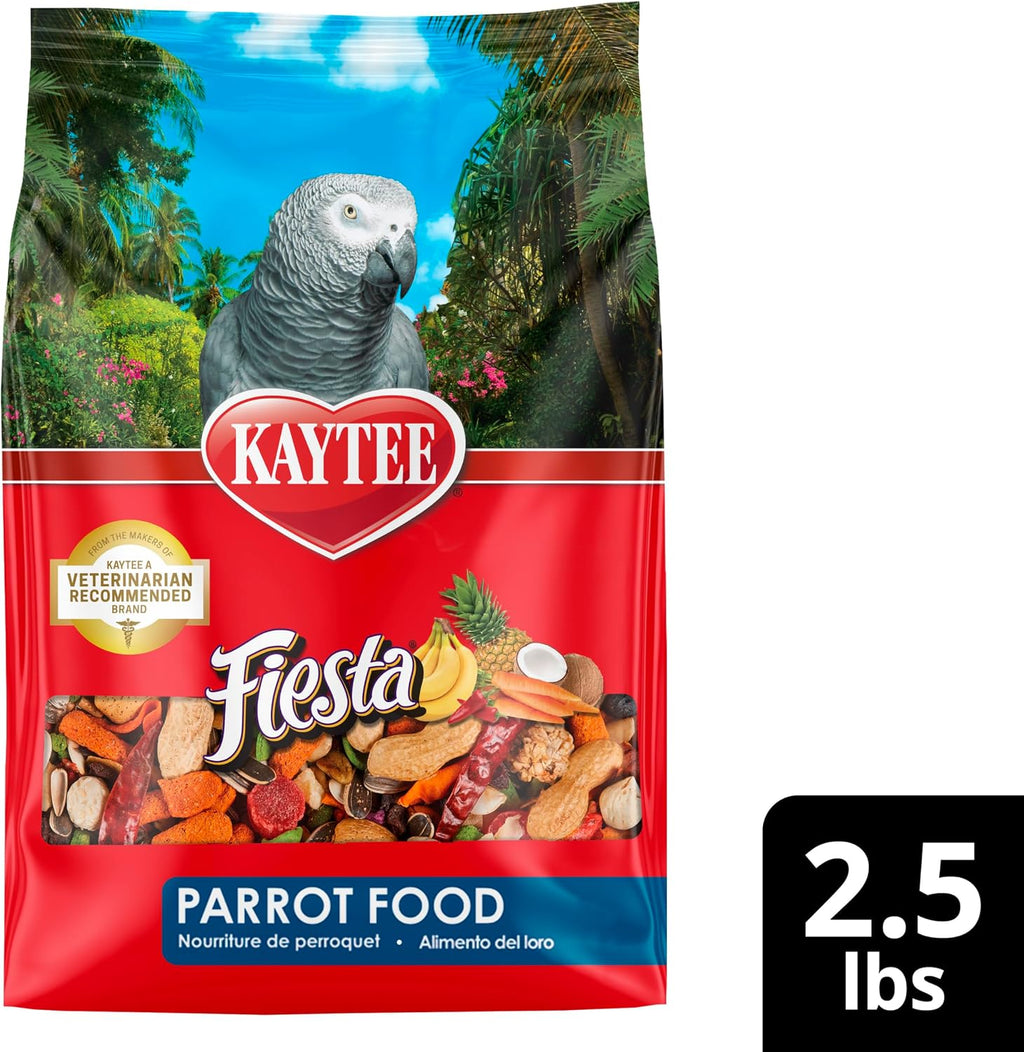 Kaytee Fiesta Parrot Food, Nutritious and Fun Blend, Supports Skin, Feather, Digestion, Brain and Heart Health, 2.5 pounds - Image 12