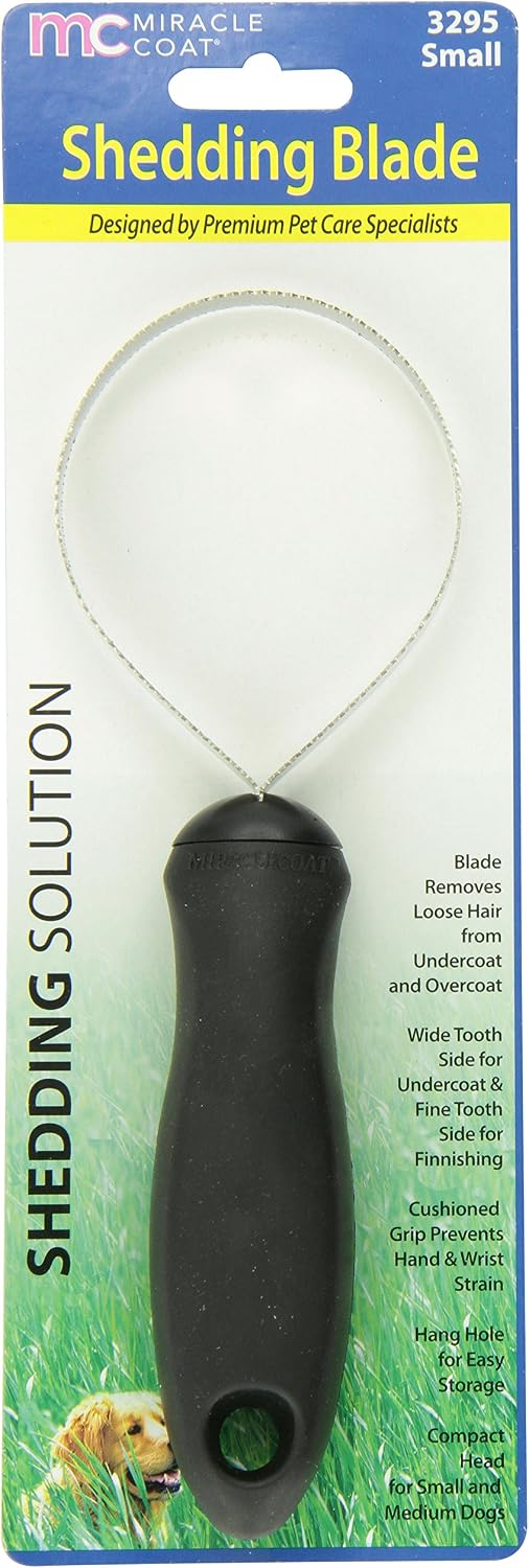 Miracle Care pet grooming shedding tool close up