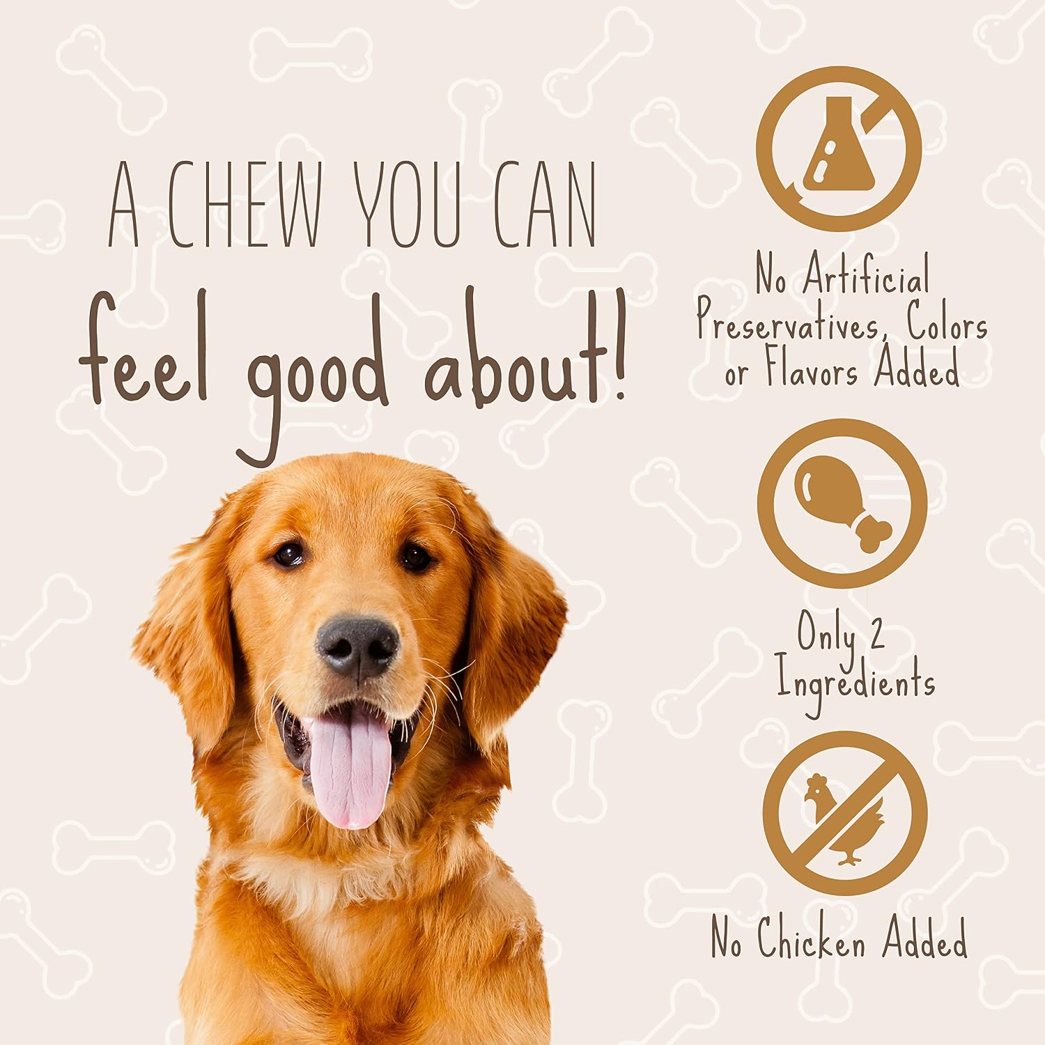 Two bags of Better Belly authentic smoke flavor dog chews
