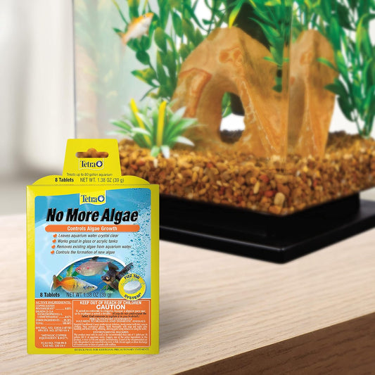 Back label instructions for Tetra USA imported fish tank algae control