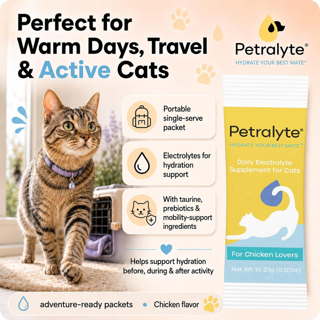 Petralyte cat joint powder with glucosamine and chondroitin for aging feline mobility