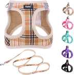 Adjustable hook and loop magic tape section on a small pet harness