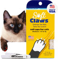 Soft Claws Nail Caps for Medium Cats, 40 Caps, Clear - Image 1