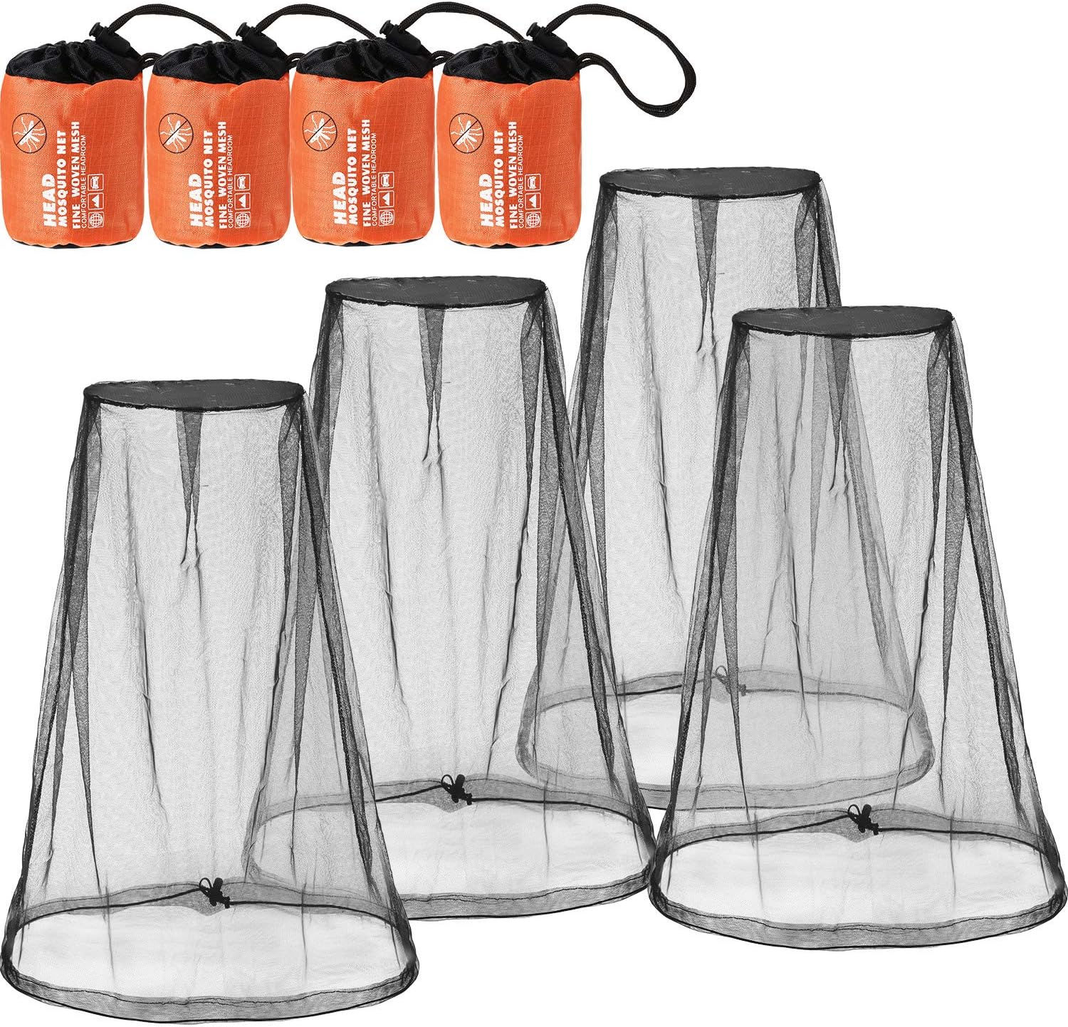 Hestya 4 Pack Mosquito Bug Net Mesh front view