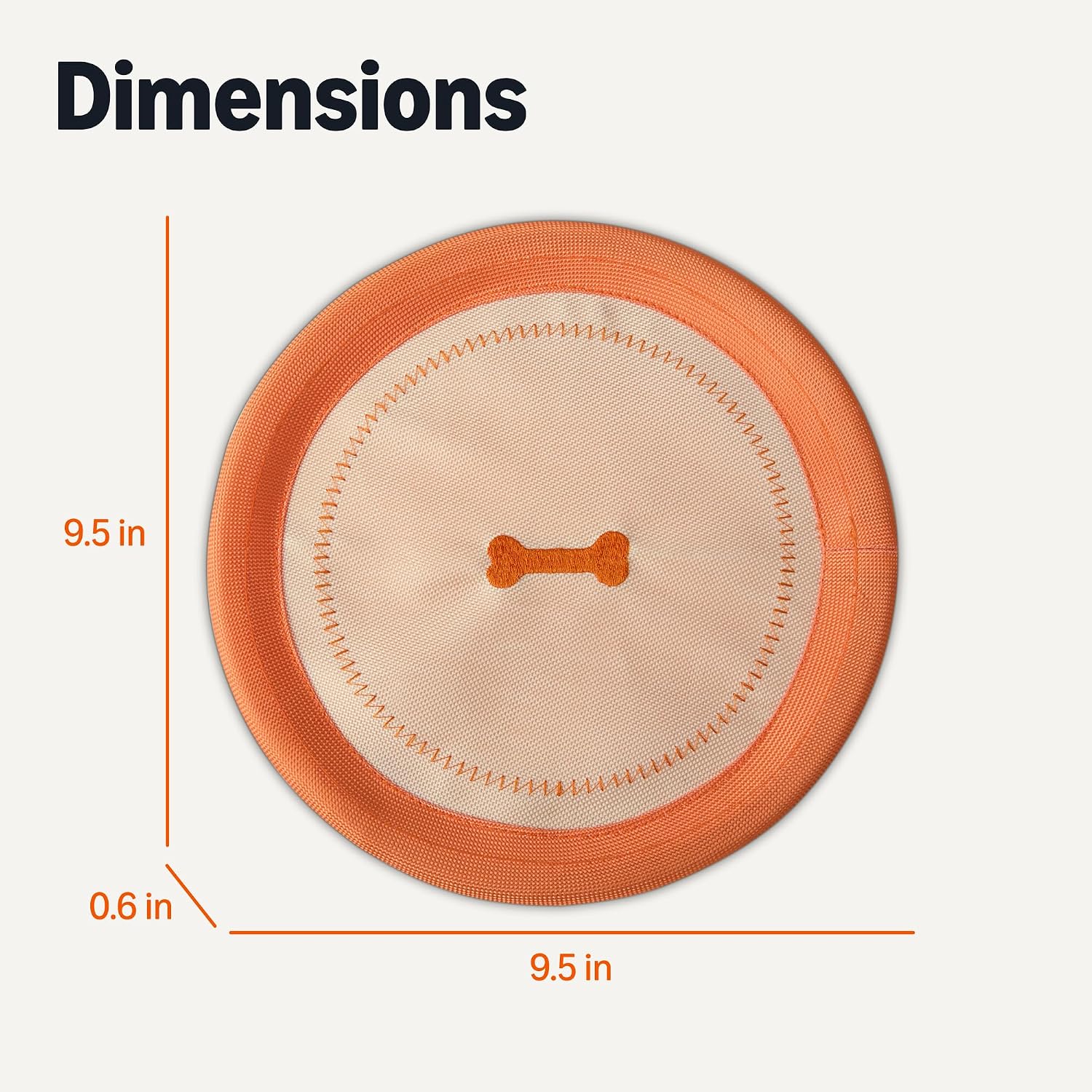 Close up of flexible outer tubing on dog disc