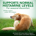 Vet's Best dog allergy supplement bottle label details