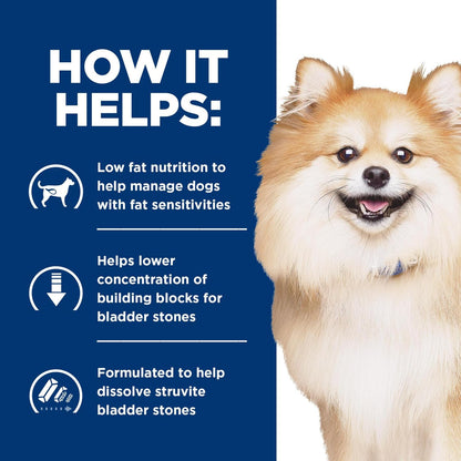 Hill's Pet Nutrition prescription diet low fat urinary care twelve point five ounce can pack