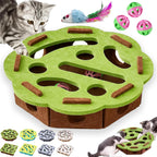 Cat Scratch Puzzle Enrichment Box, Cat Nail File Enrichment Box with Bell, Nail File Stress Free Alternative to Clippers and Grinders, Interactive Cats Puzzle Toy -Bite & Scratch Resistant (StyleA) - Image 10