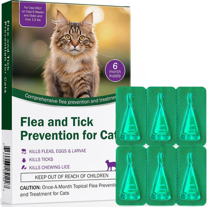 Catego Flea and Tick Prevention for cats front packaging