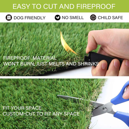 Folded Sunturf artificial grass for storage