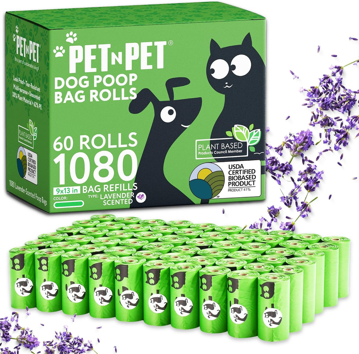 Heavy-duty leakproof testing of the Pet N Pet unscented pet waste bag.
