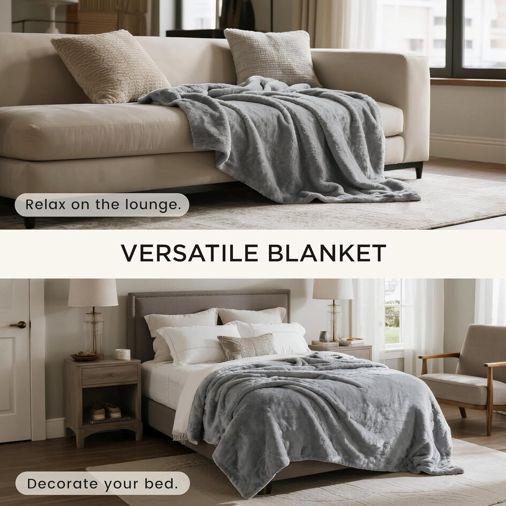 Gogobunny authentic imported pet blanket being placed into a washing machine for easy care