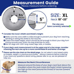 Soft inflatable pet cone alternative for large dogs showing the zipper and air valve placement