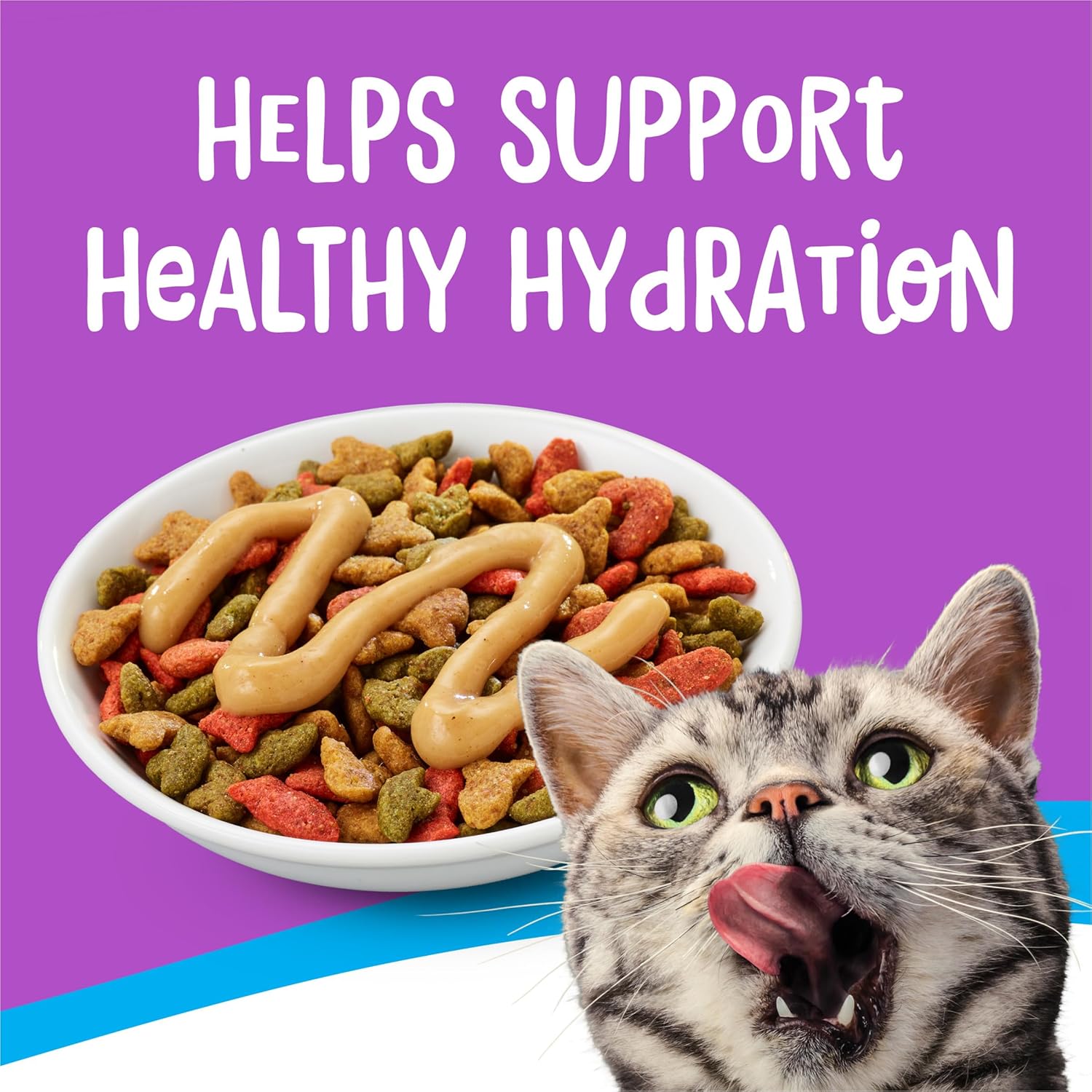 Nutritional information on Friskies Lil' Lickables packaging