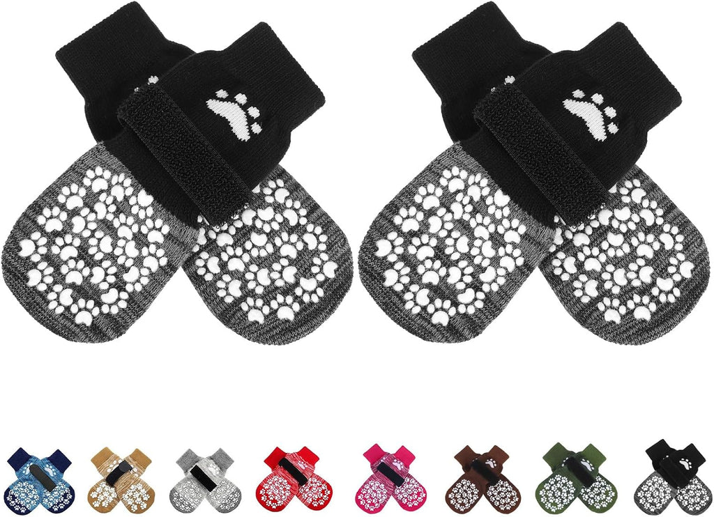 EXPAWLORER Anti-Slip Dog Socks,Dog Boots&Paw Protectors to Prevent Licking,Dog Shoes for Hot/Cold Pavement, Double Sides Non-Skid Traction Control on Hardwood Floor for Senior Dogs - Image 10