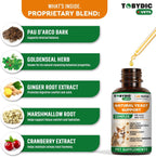 Authentic USA imported Tobydic pet yeast relief supplement packaging detail