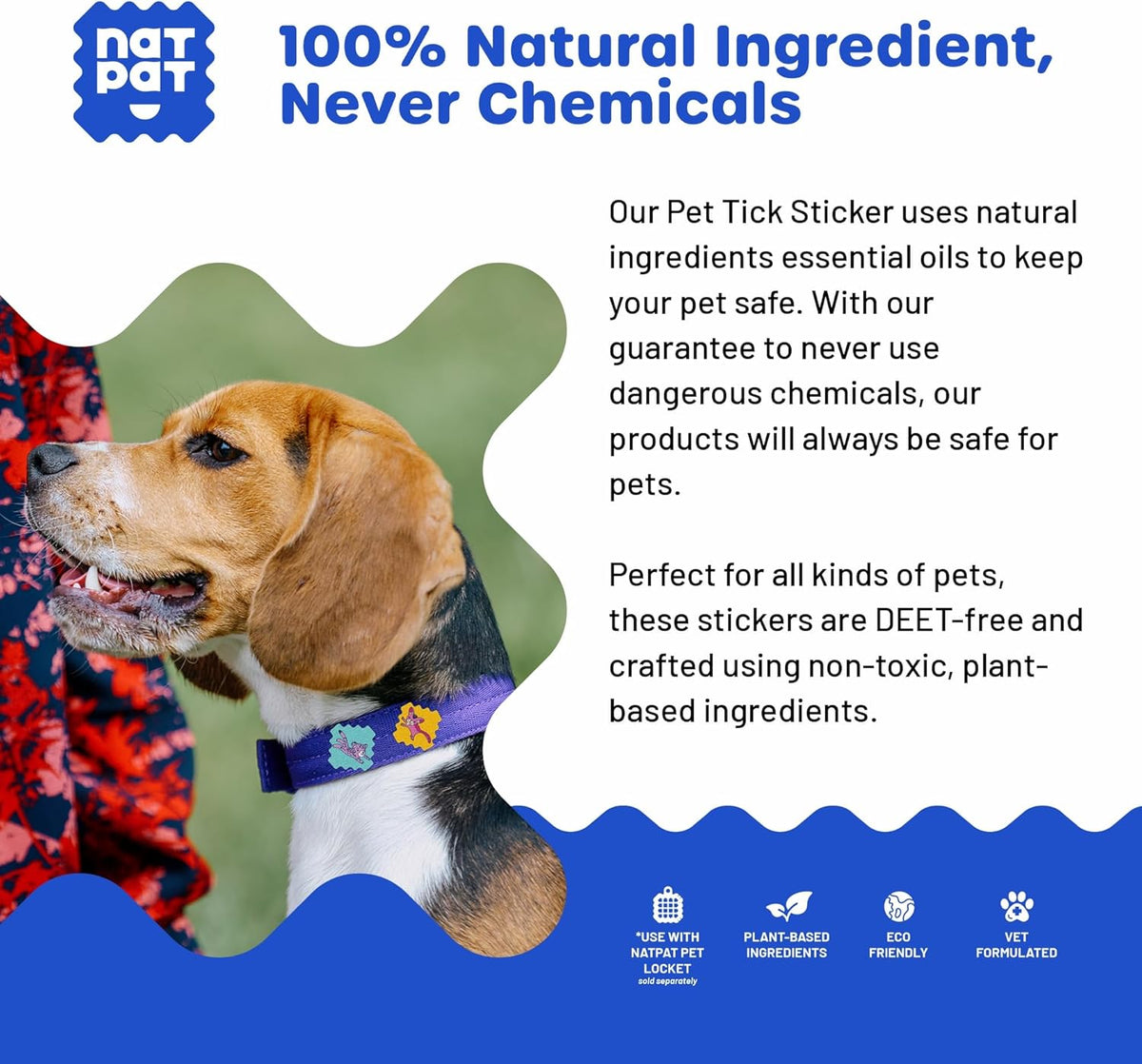 AromaWeave technology biodegradable bamboo fiber pet stickers close up
