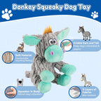 Loncoldy plush chew toy with textured fabric