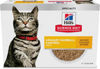 Hill's Science Diet minced cat food texture and gravy display