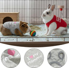 Aluzaemo rabbit clothes two pack small pet outfit assortment