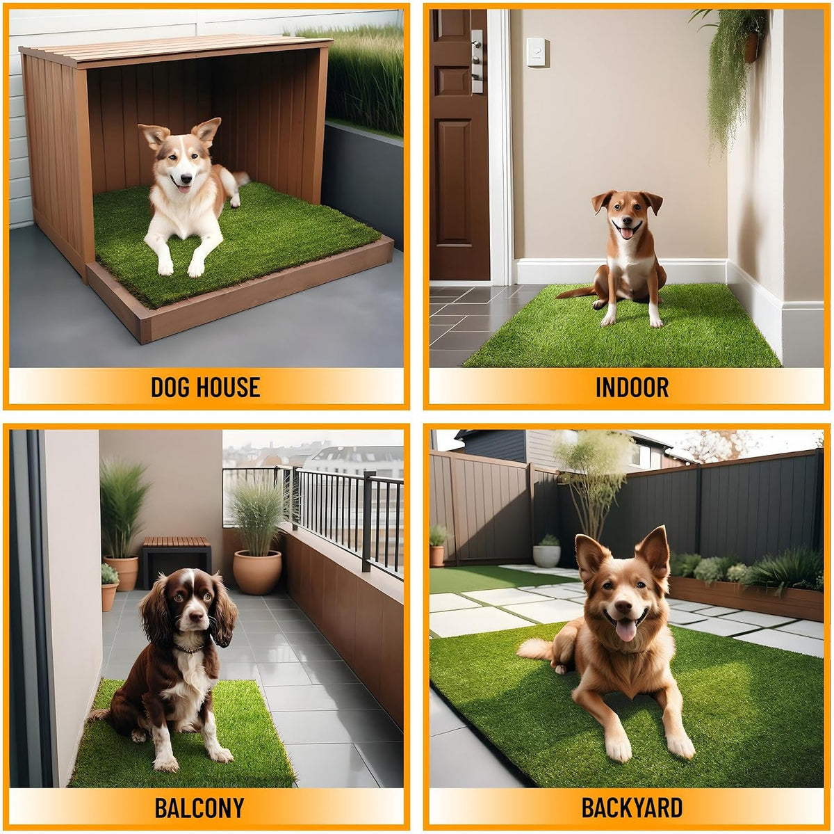 Ottomanson puppy training pad set on a balcony