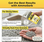 Ammosorb 2 pound container used for indoor pet area odor elimination