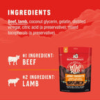 Stella & Chewy's Wild Red 6 Ounce bag showing protein content.