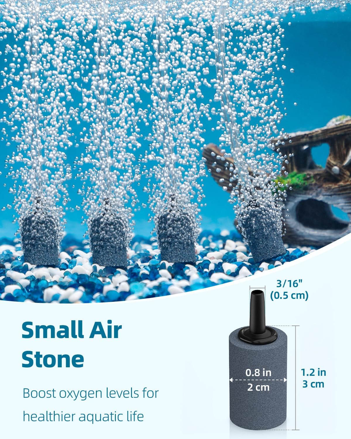 Twelve soft clear suction cups with clips holding standard airline hose