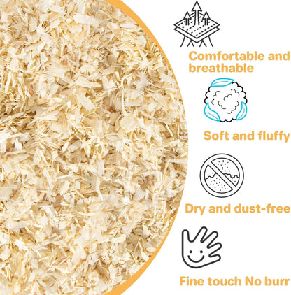 Sukh aspen shavings texture close up
