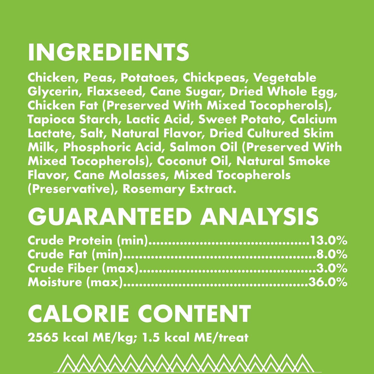 Buddy Biscuits grain free cat treats ingredient label information