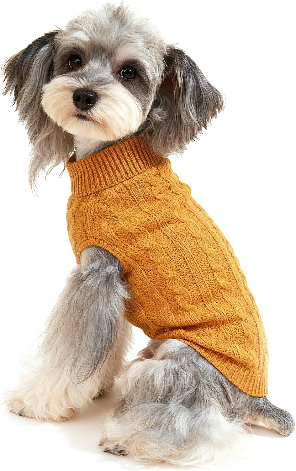Bwealthest cozy winter pet jacket laid flat showcasing the elastic turtleneck collar.