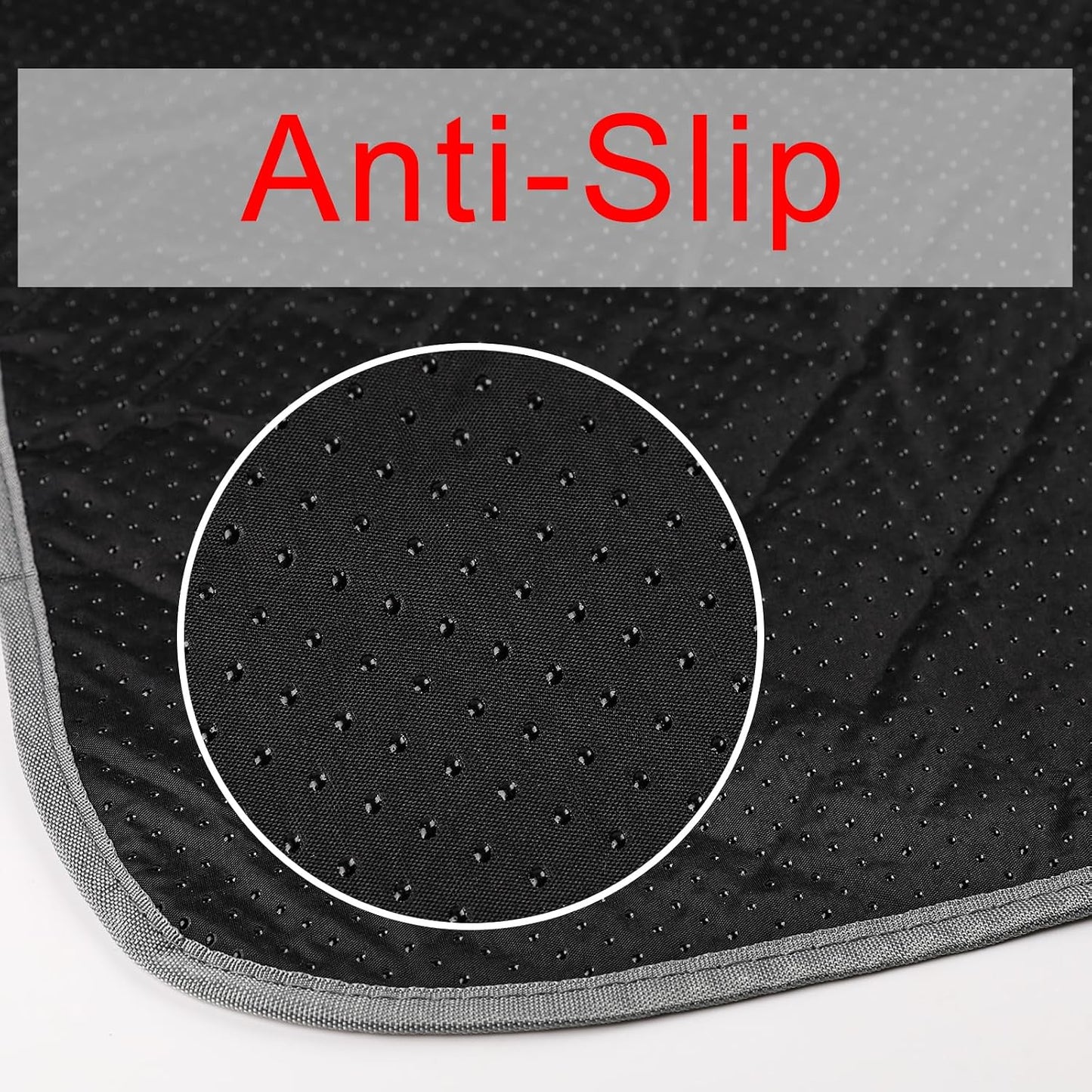 Jeria washable dog pee pad showing non-slip backing