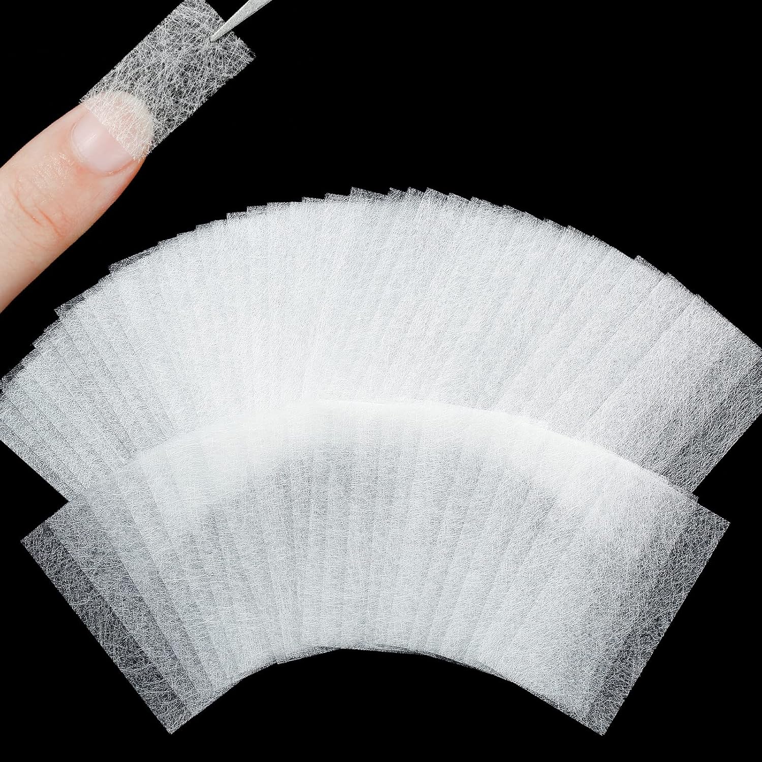 Blulu Silk Nail Extension Wrap front packaging view of 240 pieces kit
